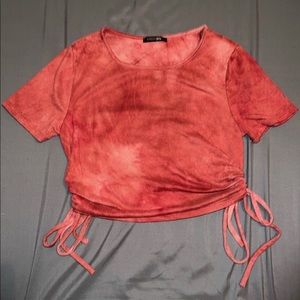 Red crop top